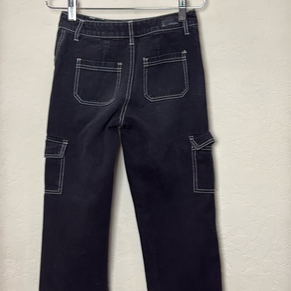 5 for $25 🌈 RSQ carpenter jeans girls size 12 black with white stitching - Picture 5 of 5